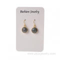 Fashion Accessories Gemstone Round Gilding Stud Earrings